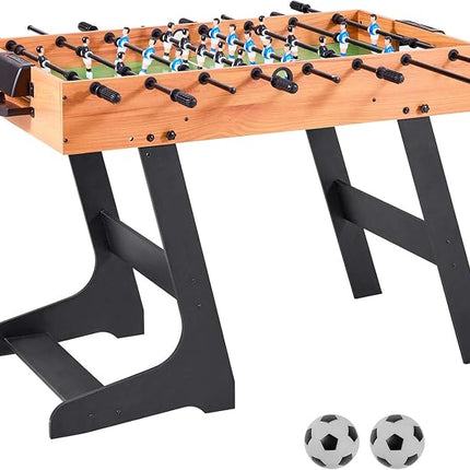 VEVOR Foosball Table 42/48/55 in Foosball Table Indoor Full Size Foosball Tables for Home, Family, and Game Room, Durable Soccer Set, Includes 2/4 Balls, Score Keeper, and 2 Cup Holders