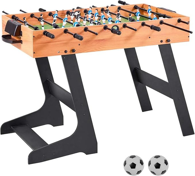 VEVOR Foosball Table 42/48/55 in Foosball Table Indoor Full Size Foosball Tables for Home, Family, and Game Room, Durable Soccer Set, Includes 2/4 Balls, Score Keeper, and 2 Cup Holders