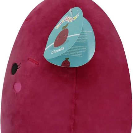 Squishmallows 12-Inch Claudia Purple Beet - Medium-Sized Ultrasoft Official Kelly Toy Plush