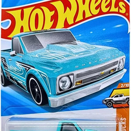 Hot Wheels 67 Chevy C10 Teal, HW Hot Trucks 2/10