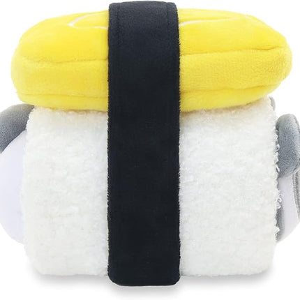 Anirollz Pandaroll Plush in Tamago Sushi – Kawaii Egg Sushi Stuffed Animal with Removable Costume – Cute Squishy Plush Toy Gift for Girls & Kids