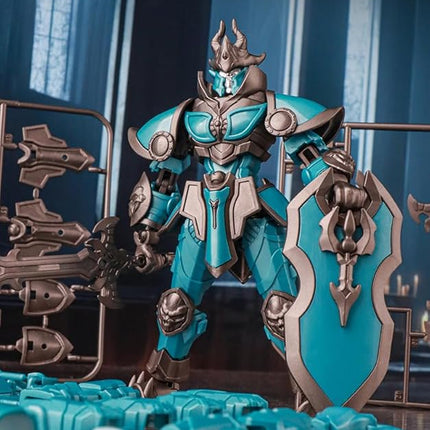 Lich Glacier Armor Knight Action Figure Toy, Multi-Jointed Movable Dummy Medieval T13 Articulated Robot Figure, Fantasy Warrior Undead Death Knights Paladin Display Model (Assembly Required)