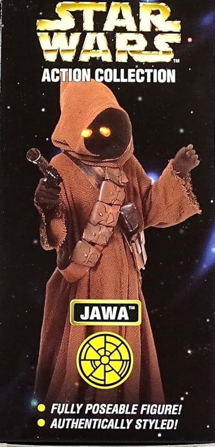 Star Wars Action Collection Fully Poseable Authentically Styled 6 Inch Tall Action Figure - JAWA with Light Up Eyes Feature and Accessories