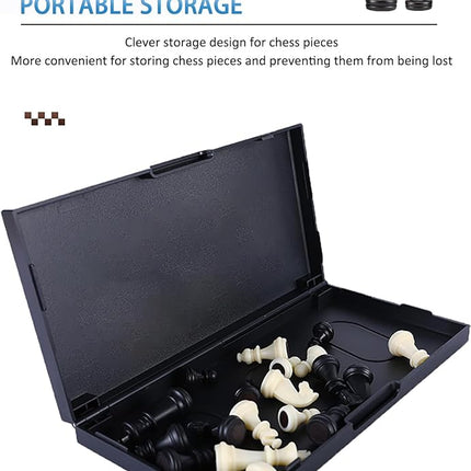 Chess Sets Magnetic Board Games - 11.8 Inches Travel Chess Board, Foldable & Portable Gifts Classic 2-Player Strategy Family Games Educational Toys for Teens and Adults