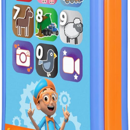 eKids Blippi Toy Phone for Toddlers with Built-in Educational Games and Preschool Learning Games (Blippi)