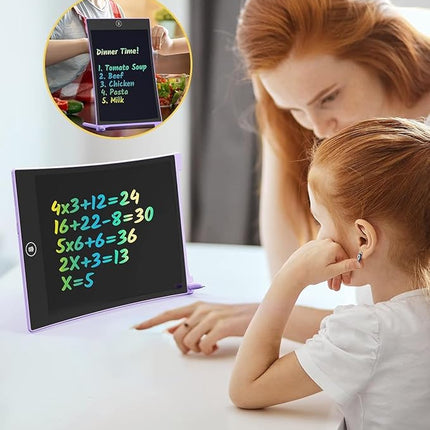 TECJOE 2 Pack LCD Writing Tablet, 8.5 Inch Colorful Doodle Board Drawing Tablet for Kids, Kids Travel Games Activity Learning Toys Birthday Gifts for 3 4 5 6 Year Old Boys and Girls Toddlers