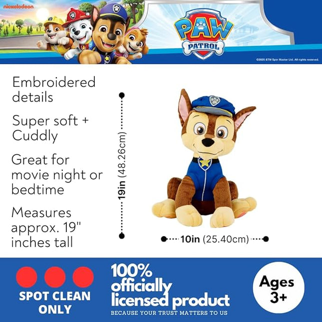 Paw Patrol Chase Kids Bedding Super Soft Plush Cuddle Pillow Buddy, One Size, By Franco