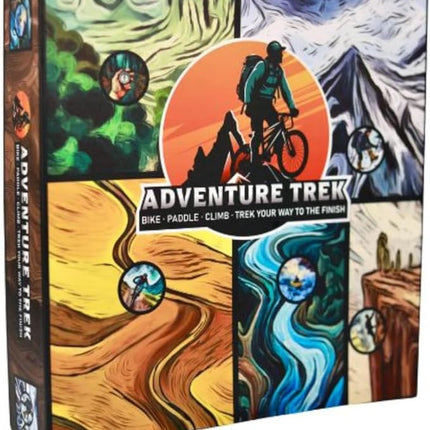 Board Game - New Strategy Board Game for 2-5 Players. Bike, Paddle, Trek, Climb Your Way to The Finish. Fun for The Whole Family.
