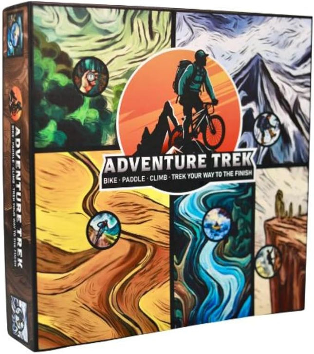 Board Game - New Strategy Board Game for 2-5 Players. Bike, Paddle, Trek, Climb Your Way to The Finish. Fun for The Whole Family.