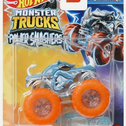 Hot Wheels Monster Trucks New for 2024 1:64 Scale Power Smashers (Rhinomite)