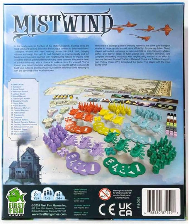 Mistwind Base Game - First Fish Games - 1 to 5 Players -