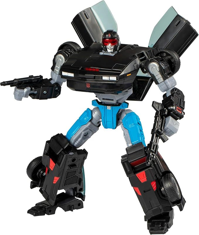 Transformers Collaborative Knight Rider x Toy, Autobot Agent Knight 6.5-inch Action Figure, 8+