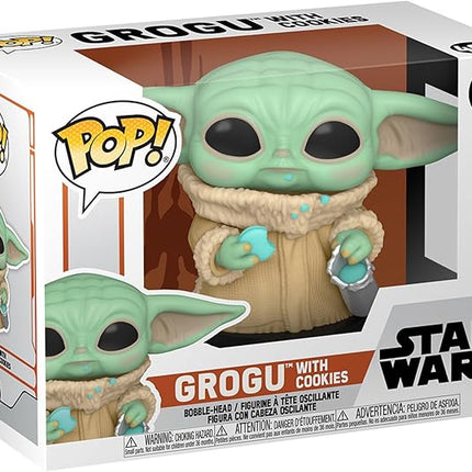 Funko POP! Star Wars: The Mandalorian - Grogu (The Child, Baby Yoda) with Cookie - Collectible Vinyl Figure - Gift Idea - Official Merchandise - for Kids & Adults - TV Fans
