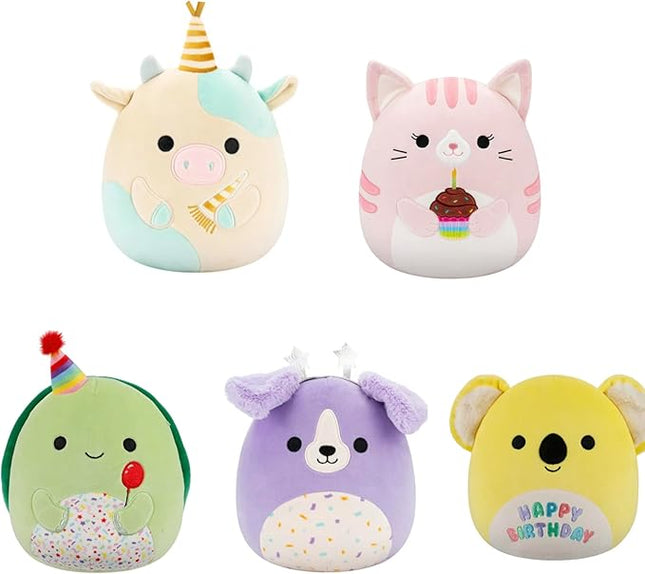 Squishmallows 2025 Original 8-Inch Happy Birthday Squad Plush - Collectible Soft & Squishy Mini Stuffed Animal Toy - Add to Your Squad - Gift for Kids, Girls & Boys (Donny Koala)