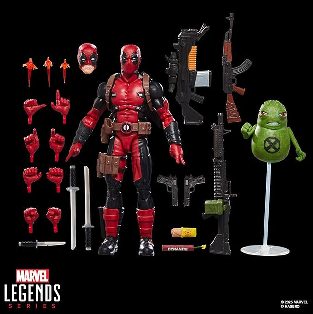 Marvel Legends Maximum Series Deadpool, Deluxe Deadpool Comics Collectible 6-Inch Action Figure with 24 Accessories Including X-Force’s Doop