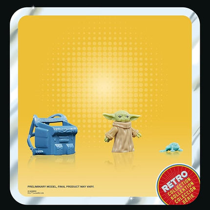 STAR WARS Retro Collection Grogu, The Book of Boba Fett 3.75 Inch Collectible Action Figures, Ages 4 and Up
