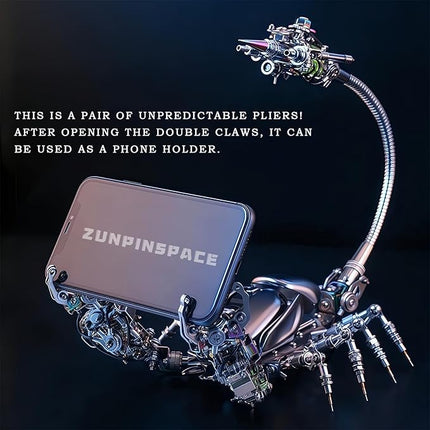Adult 3D Metal Puzzle Giant Scorpion Model Kit 3D Metal Puzzle Mechanical Scorpion Block Difficulty DIY Assembly Kit - Men's High end Gift 1091pcs (Energy Armor - Scorpion)