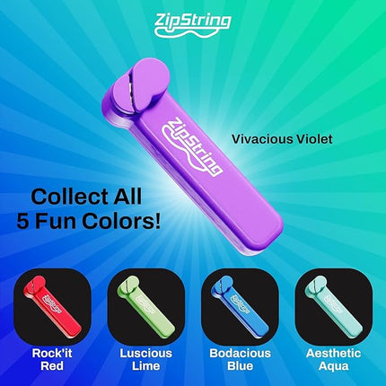 ZipString Original - As Seen on Shark Tank - Classic Rope Launcher Toy, Perfect for Kids & Adults - Fly a String Loop in The Air for Endless Tricks & Fun, Wonderment Awaits, Vivacious Violet