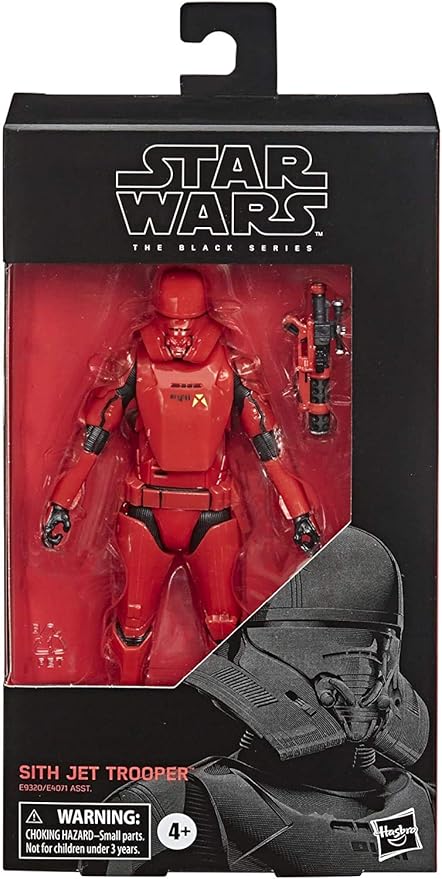 STAR WARS The Black Series Sith Jet Trooper Toy 6-inch Scale The Rise of Skywalker Collectible Action Figure, Kids Ages 4 and Up, Red