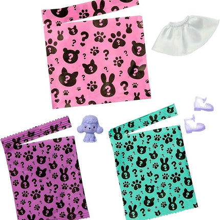 Barbie Cutie Reveal Chelsea Doll & Accessories, Poodle Costume & 6 Surprises Including Color Change, Cozy Cute Tees Series