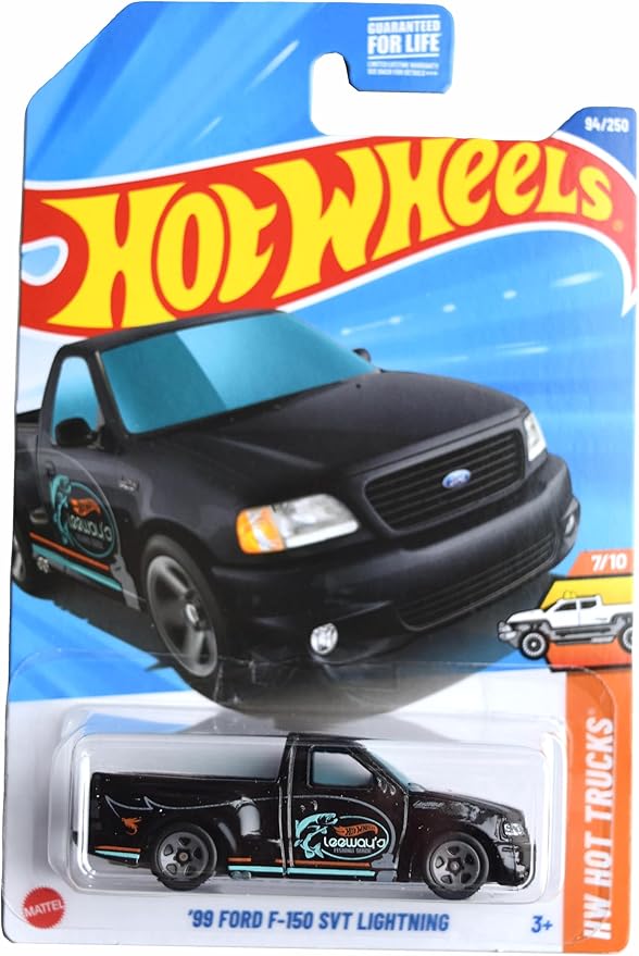 Hot Wheels '99 Ford F-150 SVT Lightning, HW Hot Trucks 7/10 [Black] 94/250