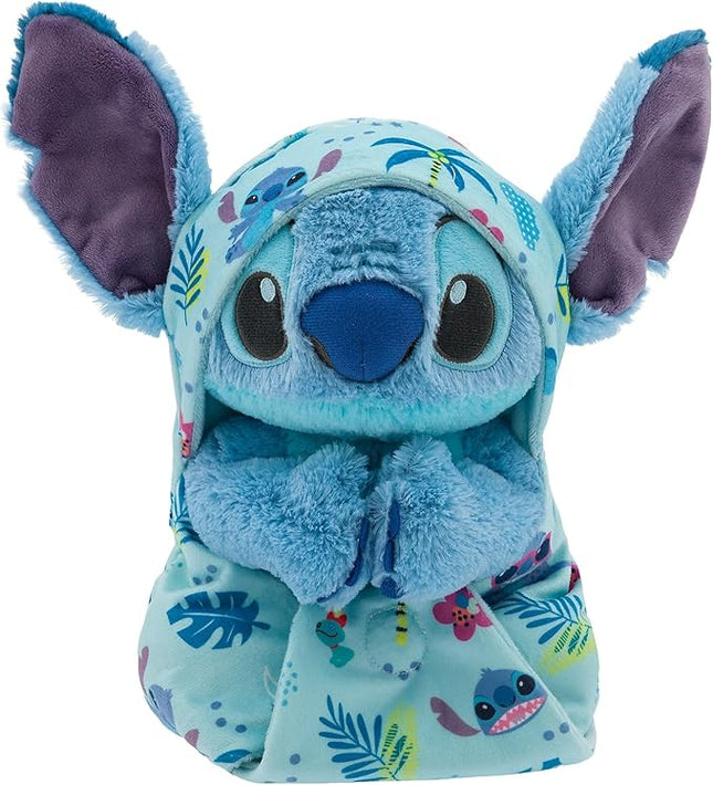Disney Store Unisex-Children Babies Collection: Stitch Plush in Swaddle with Detailed Plush Features - Official Soft Toy - Stuffed Animals for Babies