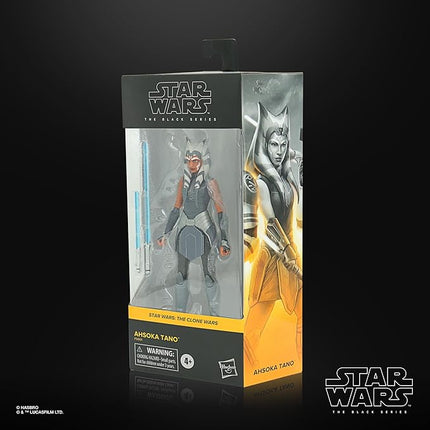 STAR WARS The Black Series Ahsoka Tano Toy 6-Inch-Scale The Clone Wars Collectible Action Figure, Toys for Kids Ages 4 and Up