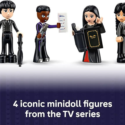 LEGO Wednesday Morticia’s Cottage Building Toy - Pretend Playset with Buildable Car for Kids, Ages 10+ - W/Morticia, Lurch, Bianca, & Wednesday Addams Minidolls - Gift Idea for Girls & Boys - 76786