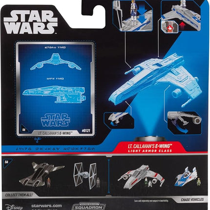 Star Wars Micro Galaxy Squadron Lt. Callahan’s E-wing Mystery Bundle - 5-Inch and 2.5-Inch Vehicles with Accessories (Amazon Exclusive)