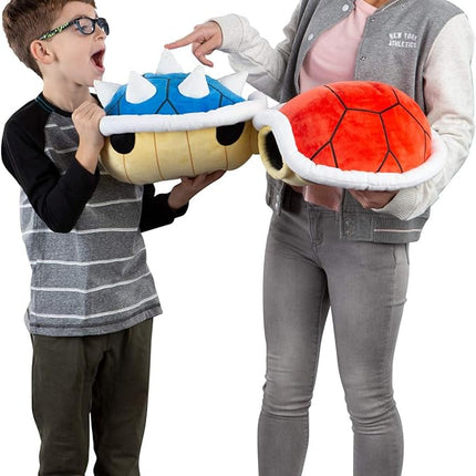 Club Mocchi-Mocchi- Mario Kart Plush - Red Shell Plushie - Squishy Mario Toys and Cute Stuffed Animals - Gaming Room Decor - Video Game Collectibles - 15 Inch