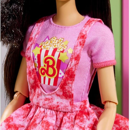 Barbie Rewind Doll & Accessories with Black Hair & 1980s-inspired Movie Night Outfit, Collectible & Displayable