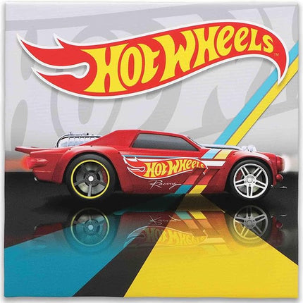 Mattel Hot Wheels Red Car Gallery Wrapped Canvas Wall Decor - Colorful Hot Wheels Wall Art for Kids' Bedroom or Play Room