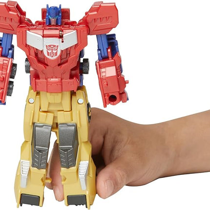 Transformers Crash & Combine Heroes, 3.75-Inch Converting Bumblebee and Optimus Prime Action Figures, Robot Toys for Kids 6 and Up (Amazon Exclusive)