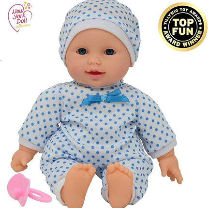 11 inch Soft Body Boy Baby Doll in Gift Box - Doll Pacifier Included -Toy Dolls for Boys and Toddlers