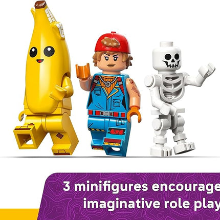 LEGO Fortnite Peely & Sparkplug’s Camp Kids Toy - Pretend Play and Video Game Building Set for Girls & Boys, Ages 7+ - Fortnight Toy Figures Peely, Sparkplug, & More - Gift Idea for Birthdays - 77075