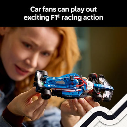 LEGO Speed Champions Visa Cash App RB VCARB 01 F1 Race Car Model Kits - Building Sets for Adults, Ages 18+ W/Realistic Features - F1 DIY Crafts for Display - Gift Ideas for F1 Fans - 77246