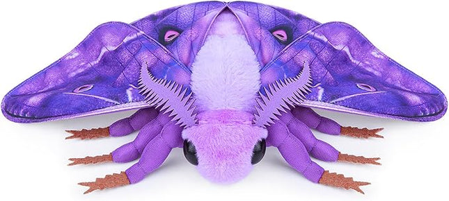 Giant Hawkmoth Plush, Simulation Hawkmoth Stuffed Animals -26 inches, Moth Plushie Model Collction, for Moth Lovers, Kids,Purple,L