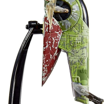 Hot Wheels Star Wars Starships Select Boba Fett's Starship, Premium Collectable Replica with Movable Part & Display Stand