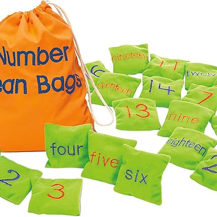Educational Insights Number Beanbags, Learn Numbers, Toddler Learning Toy, Preschool Kindergarten Classroom Must Haves, Set of 20 Beanbags, Ages 3+