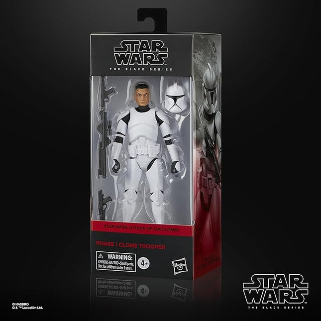 STAR WARS The Black Series Phase I Clone Trooper, Attack of The Clones Collectible 6-Inch Action Figure
