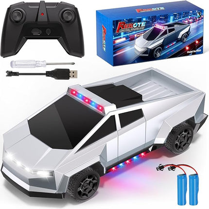 Remote Control Car Toys, 1:22 RC Trucks Toy for Boys, RC Car with Light and Loadspace, 4WD Electric Vehicle Toys, Birthday Gifts for Boys/Girls Age 4 5 6 7 8 9 10-12+