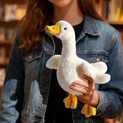 White Duck Stuffed Animal – Cute Duck Plush Toy for Kids & Adults – Birthday Surprise & Room Decor –A Cuddly Companion for Everyday hugs and Bedtime