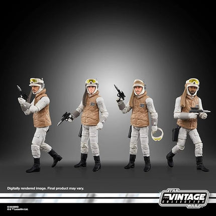 STAR WARS The Vintage Collection 3.75-Inch Rebel Soldier (Echo Base Battle Gear) 4-Pack Action Figure Set F5555 Ages 4 and Up