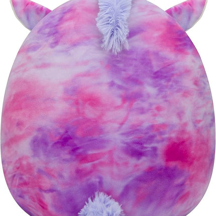 Squishmallows Original 14-Inch Lola Purple and Pink Tie-Dye Unicorn - Large Ultrasoft Official Jazwares Plush