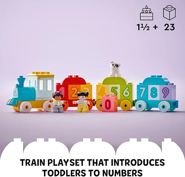 LEGO DUPLO Number Train Toy - Learn to Count - Building Blocks for Toddlers, Girls & Boys, Ages 1.5+ - Sensory Toys for Early Development & Cognitive Skills - Gift for Christmas - 10954