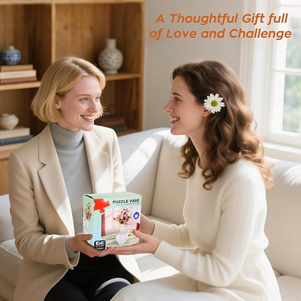 3D Puzzles,164 Unique Flower Vase Puzzle Pieces for Adults, Curved Plastic Vase Exquisite Decorative Gift for Flower Arrangements and Home Decoration,Crafts for Adults (10 Birds)