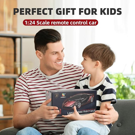 MIEBELY Lamboghini RC Car - 1:24 Scale Lambo Toy Car 3.7V 500mAh, Sián Fast Remote Control Car for Boys 8-12, Rc Race Model Birthday Gifts for Kids Adults Boys Girls Age 6-12 Year Old
