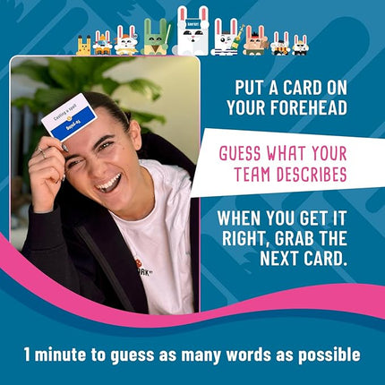 SAVANA Bunny Hops! - Guess, Mime, Sing! | Award Winning Family Friendly Party Game | 4-16 Players | Game for Kids, Teens and Adults