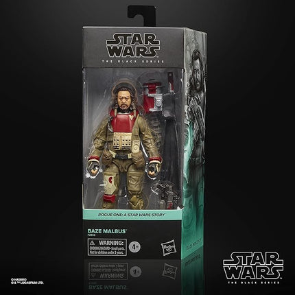 STAR WARS The Black Series Baze Malbus 6-Inch-Scale Rogue One: A Story Collectible Action Figure, Toys for Kids Ages 4 and Up