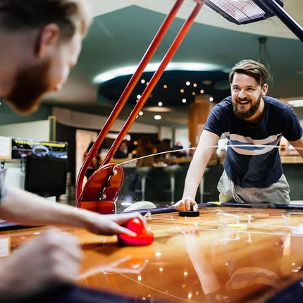 16Pcs Air Hockey Pucks and Paddles, Great Goal Handles Pushers Replacement Accessories for Game Tables(4 Pushers, 4 Pads, 8 Pucks)